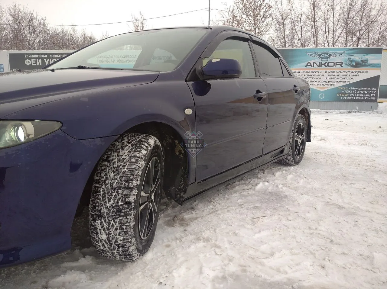 Накладки на пороги AutoExe Mazda 6 GG