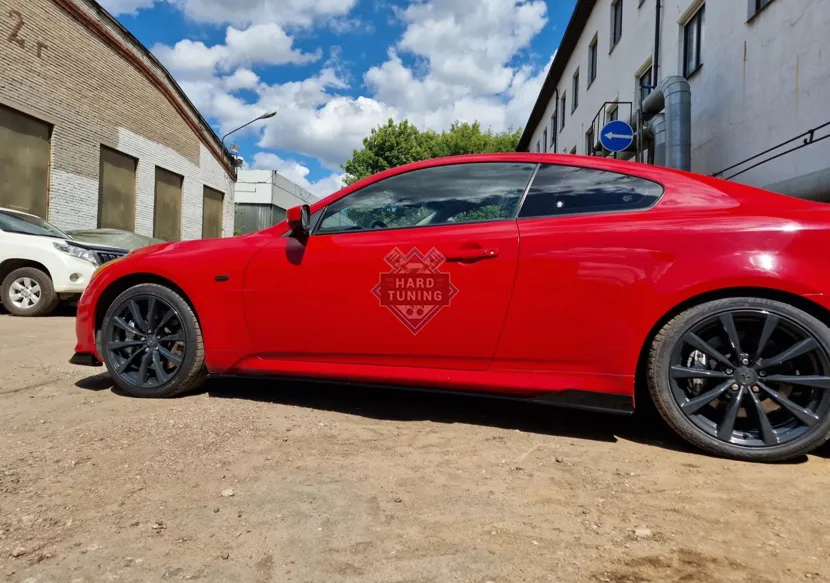 Сплиттеры под пороги Infiniti G37 Coope V36 (2006-2013)