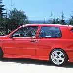 Накладки на пороги Rieger Volkswagen Golf 3 АБС пластик