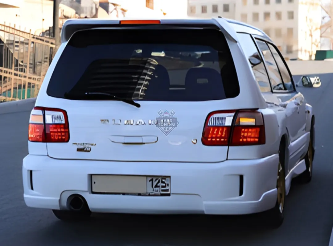 Бампер STI2m под длинный номер Subaru Forester SF