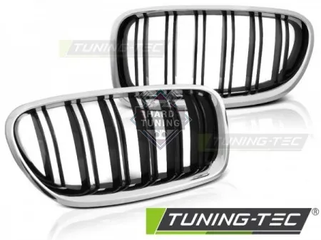Решетки радиатора BMW F10 / F11 (2010-2016) GRILLE CHROME GLOSSY SPORT LOOK fits черные