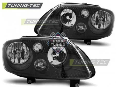 Передние фары Volkswagen Touran (2003-2006) Caddy черные