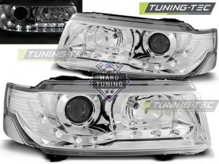 Передние фары Volkswagen Passat B4 (1993-1997) Daylight хром