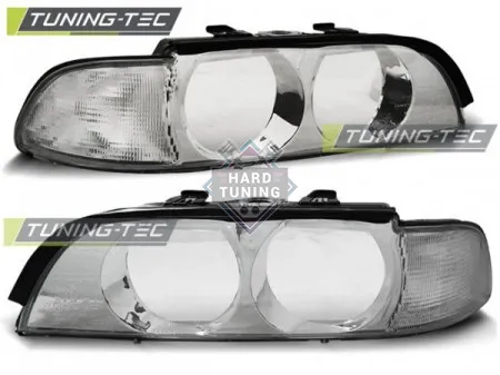 Передние фары BMW E39 (1995-2000) HEADLIGHTS fits хром