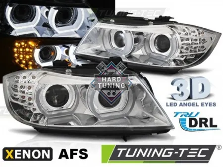 Передние фары BMW E90/E91 (2009-2011) XENON HEADLIGHTS LED DRL AFS fits хром