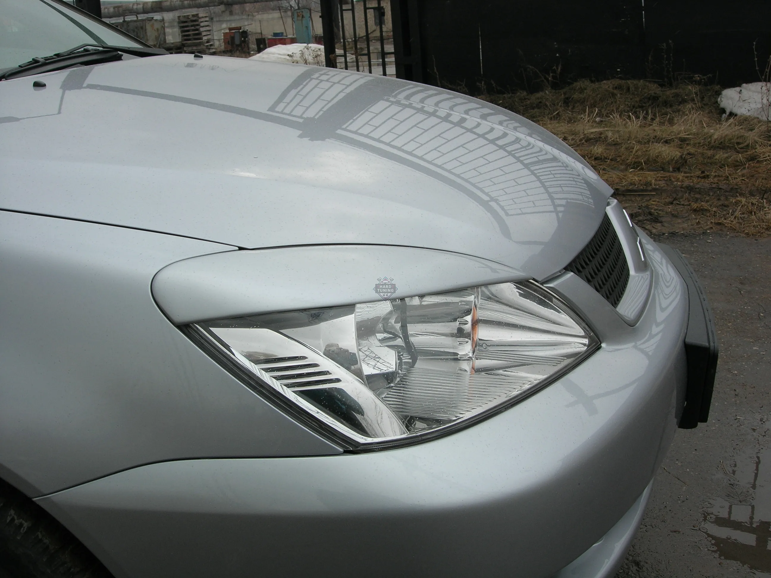 Накладки на фары узкие Mitsubishi Lancer 9 (2003-2009)