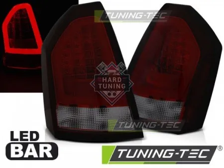 Задние фонари Chrysler 300C (2005-2008) LED BAR красно-тонированные