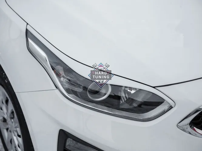 Накладки на фары фигурные BS KIA CEED 3 (CD) HB / SW 2018-2022 АБС ПЛАСТИК