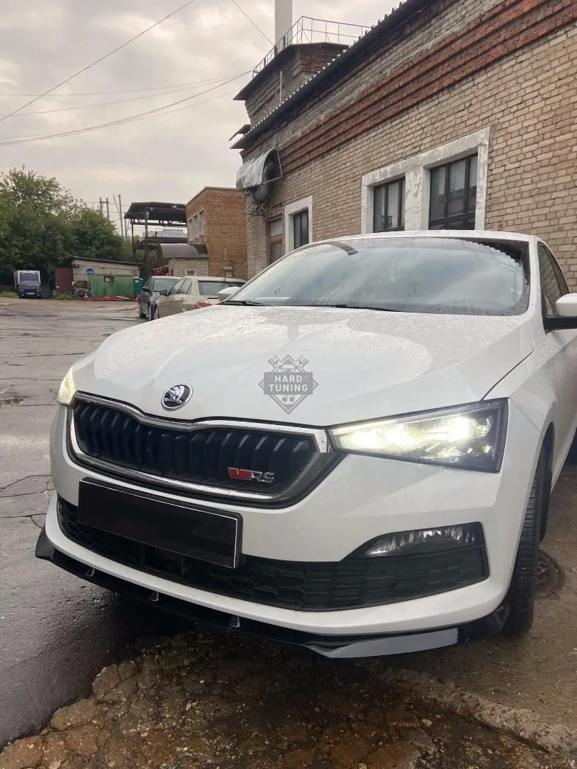 Сплиттер переднего бампера SKODA RAPID 2 (2020+)