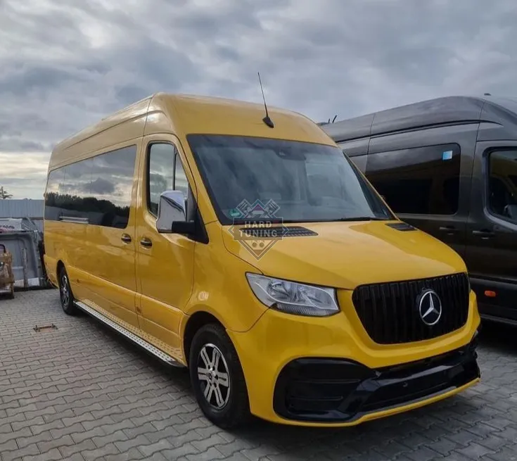 Передний бампер AMG HT Mercedes Sprinter W907 2018+ Стеклопластик