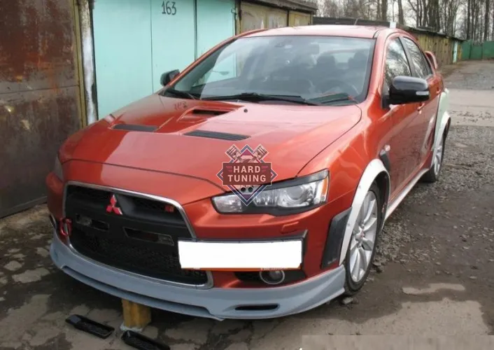 Обвес ZODIAK (под одиночный/под двойной выхлоп) Mitsubishi Lancer 10 (2011-2016) стеклопластик
