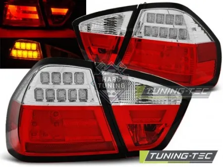 Задние фары BMW E90 (2005-2008) LED BAR TAIL LIGHTS fits красно-белые