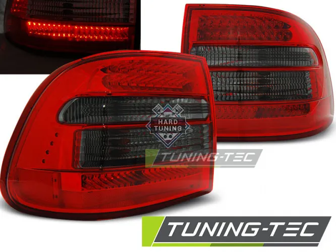 Задние фонари Porsche Cayenne (2002-2006) LED красно-тонированные