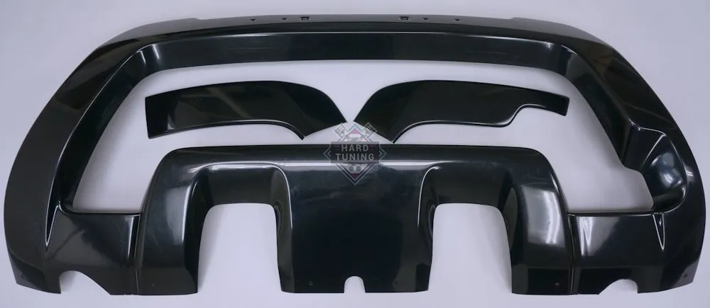 Накладка на передний бампер Renault Duster 2015+