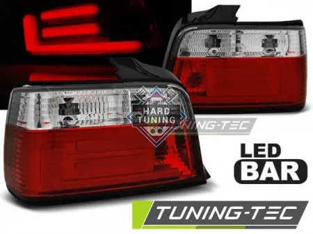 Задние фары BMW E36 (1990-1999) SEDAN LED BAR TAIL LIGHTS fits красно-белые