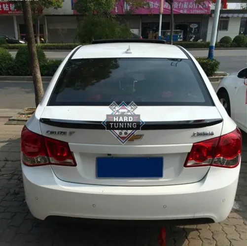 Спойлер лип HT широкий Chevrolet Cruze седан ABS