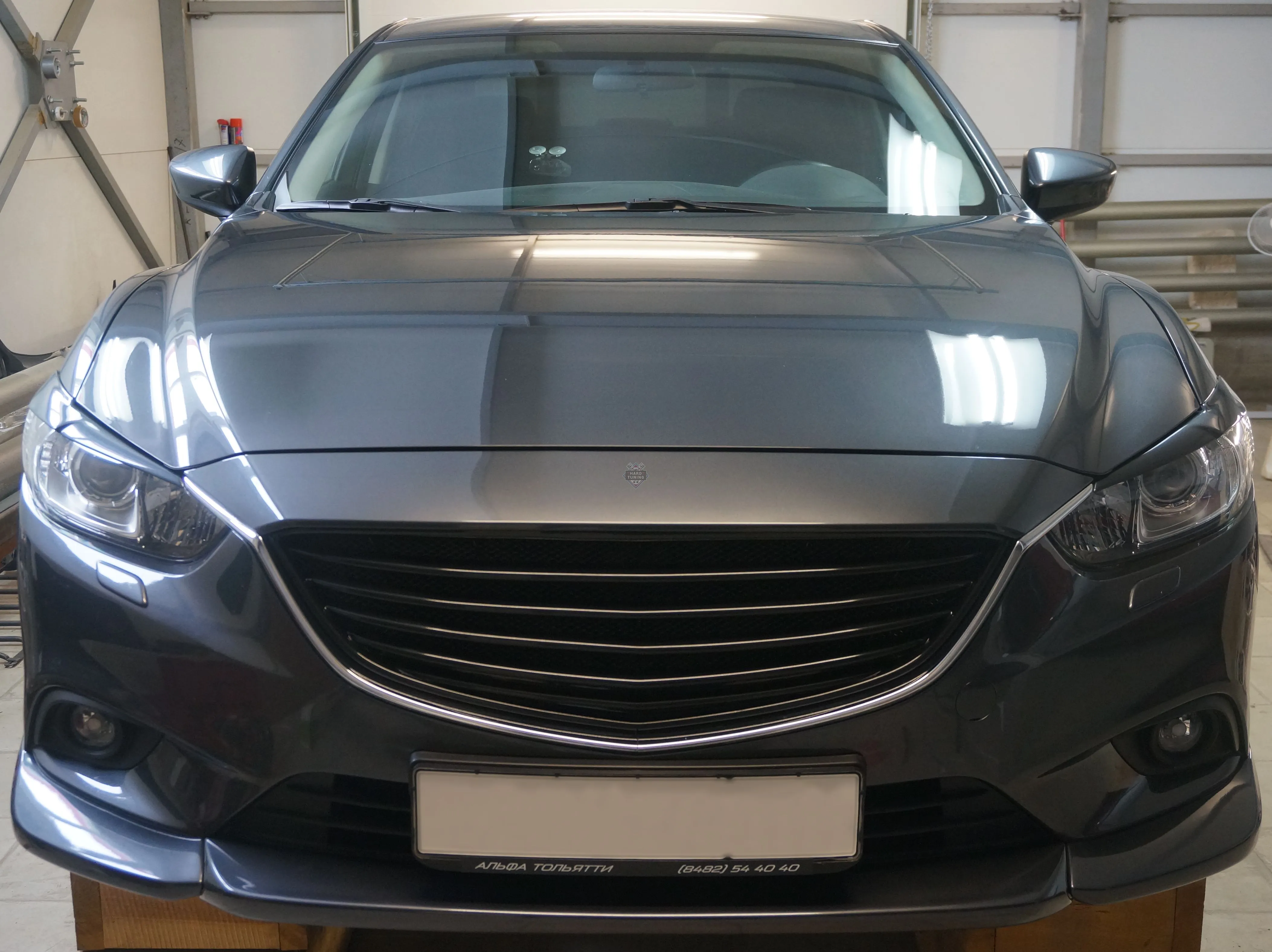 Накладка с клыками SPORT на передний бампер Mazda 6 GJ 2012-2015