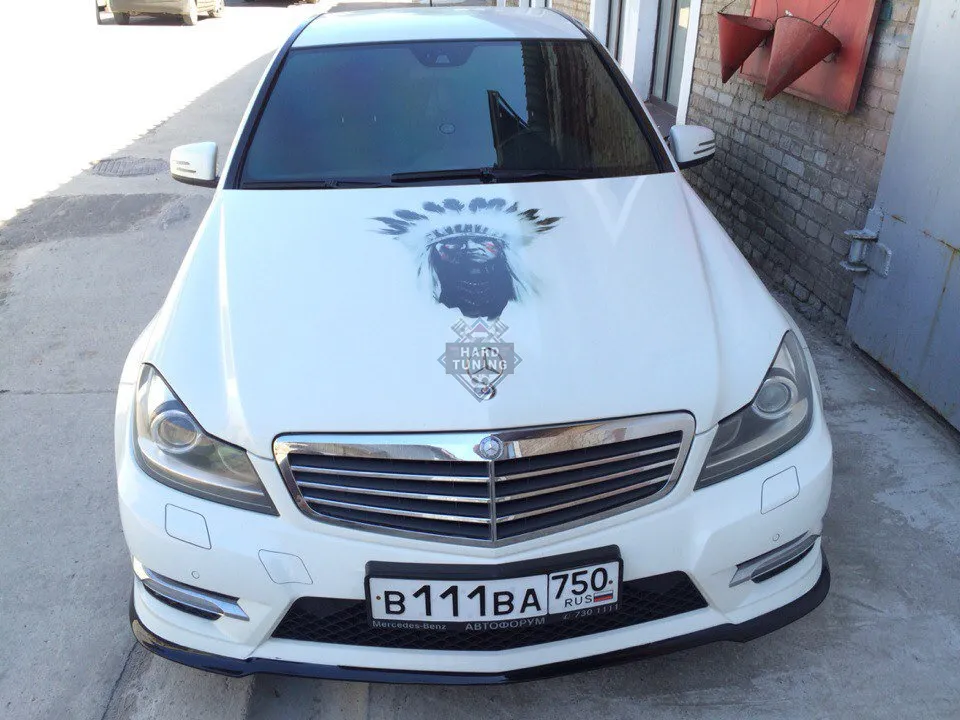 Сплиттер бампера Mercedes C-Class W204 рест