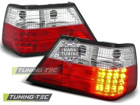 Задние фонари Mercedes W124 E-Class (1985-1995) LED красно-белые