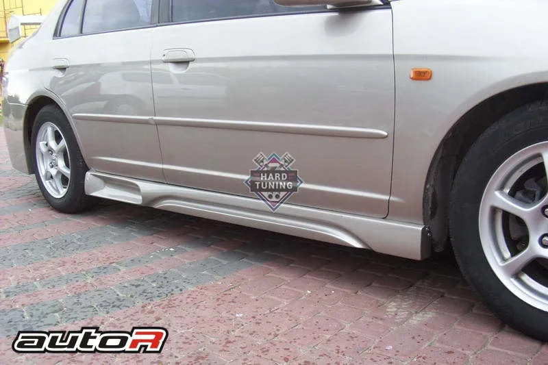 Накладки на пороги AutoR Honda Civic 7