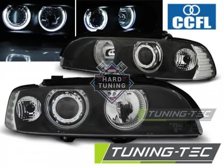 Передние фары BMW E39 (1995-2003) HEADLIGHTS ANGEL EYES CCFL fits черные