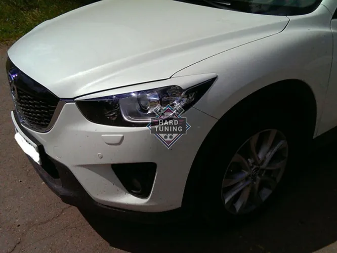 Накладки на фары широкие Mazda CX-5 2011-2015