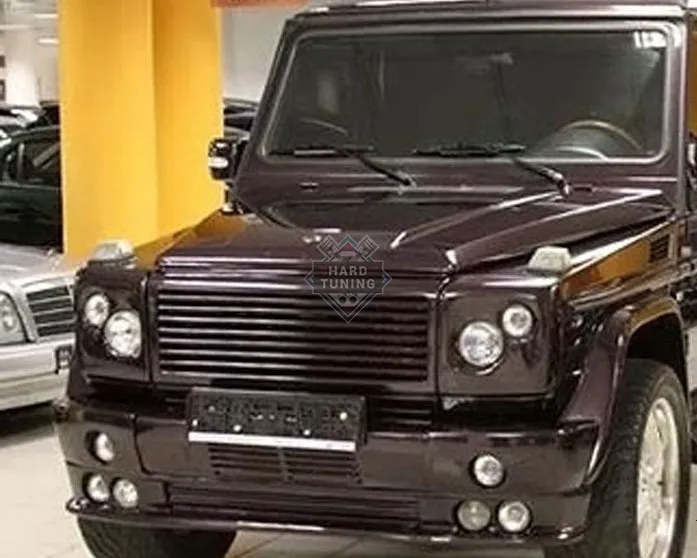 Накладка на передний бампер ART (6 линз) Mercedes G-Klasse (W463)