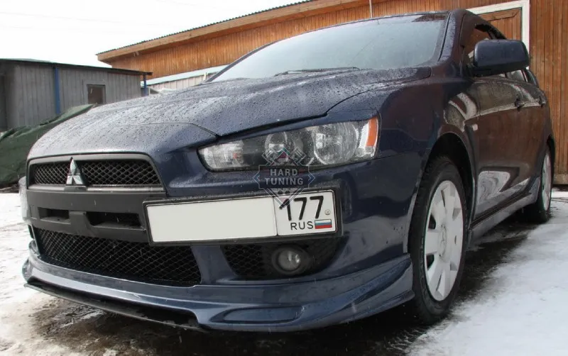 Подиум для гос. номера EVO V1 Mitsubishi Lancer 10 (2007-2011)