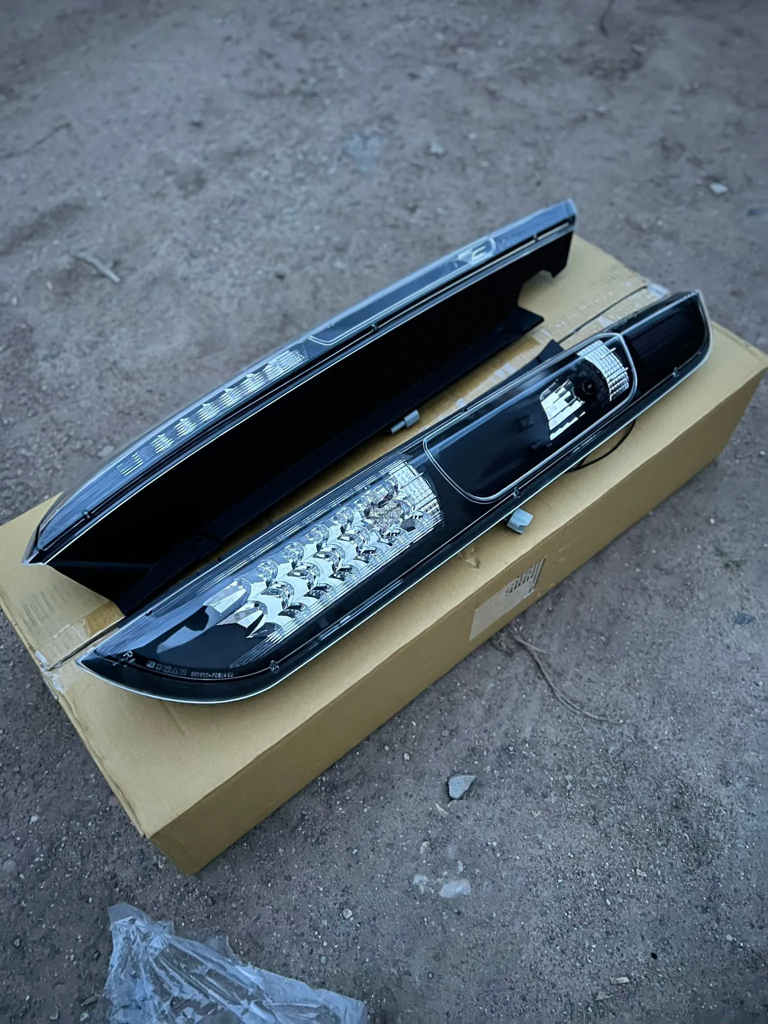 Задние фонари Ford Focus MK2 (2004-2008) Hatchback LED черные