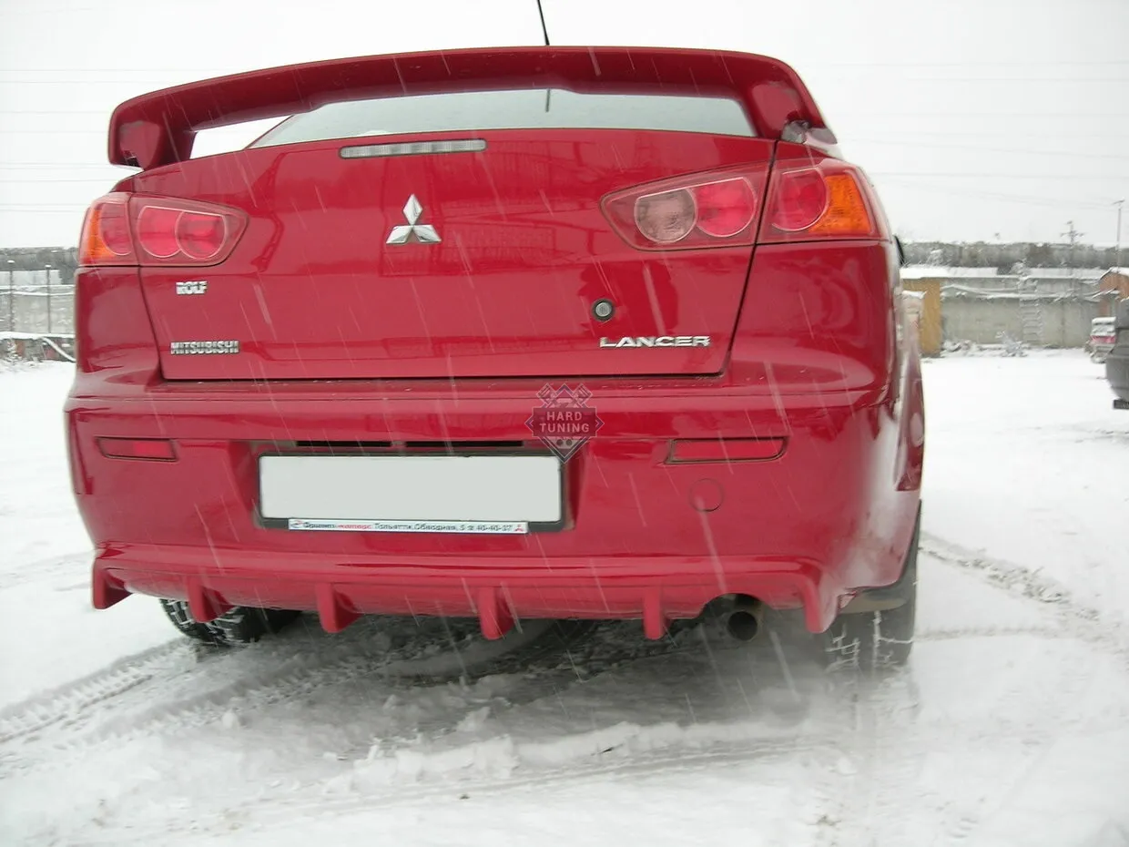 Спойлер 2.0 V1 Mitsubishi Lancer 10 (2007-2016) ABS пластик