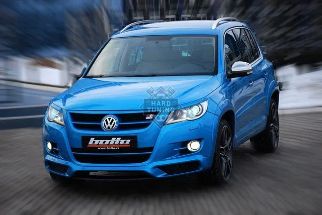Юбка на передний бампер Caractere на VW Tiguan