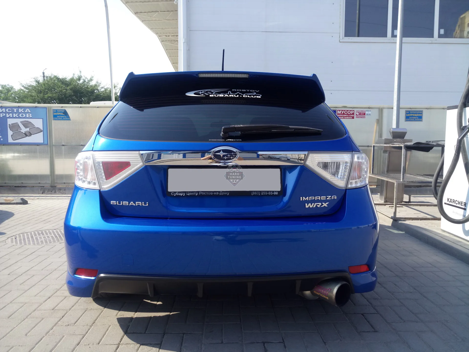 Спойлер GRB под штатный стоп-сигнал Subaru Impreza GH/GRB