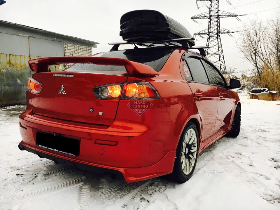 Обвес ZODIAK (под одиночный/под двойной выхлоп) Mitsubishi Lancer 10 (2011-2016) стеклопластик