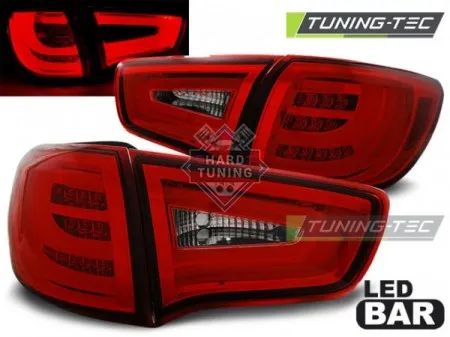 Задние фонари Kia Sportage 3 (2010- 2014) LED BAR красно-белые