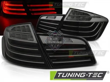 Задние фары BMW F10 (2010-2013) LED BAR TAIL LIGHTS LCI LOOK fits тонированные черные