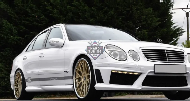 Накладки на пороги Prior Design Mercedes E-Class W211
