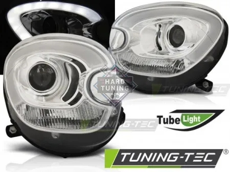 Передние фары BMW MINI (COOPER) R60 R61 COUNTRYMAN (2010-2014) HEADLIGHTS TUBE LIGHT fits хром
