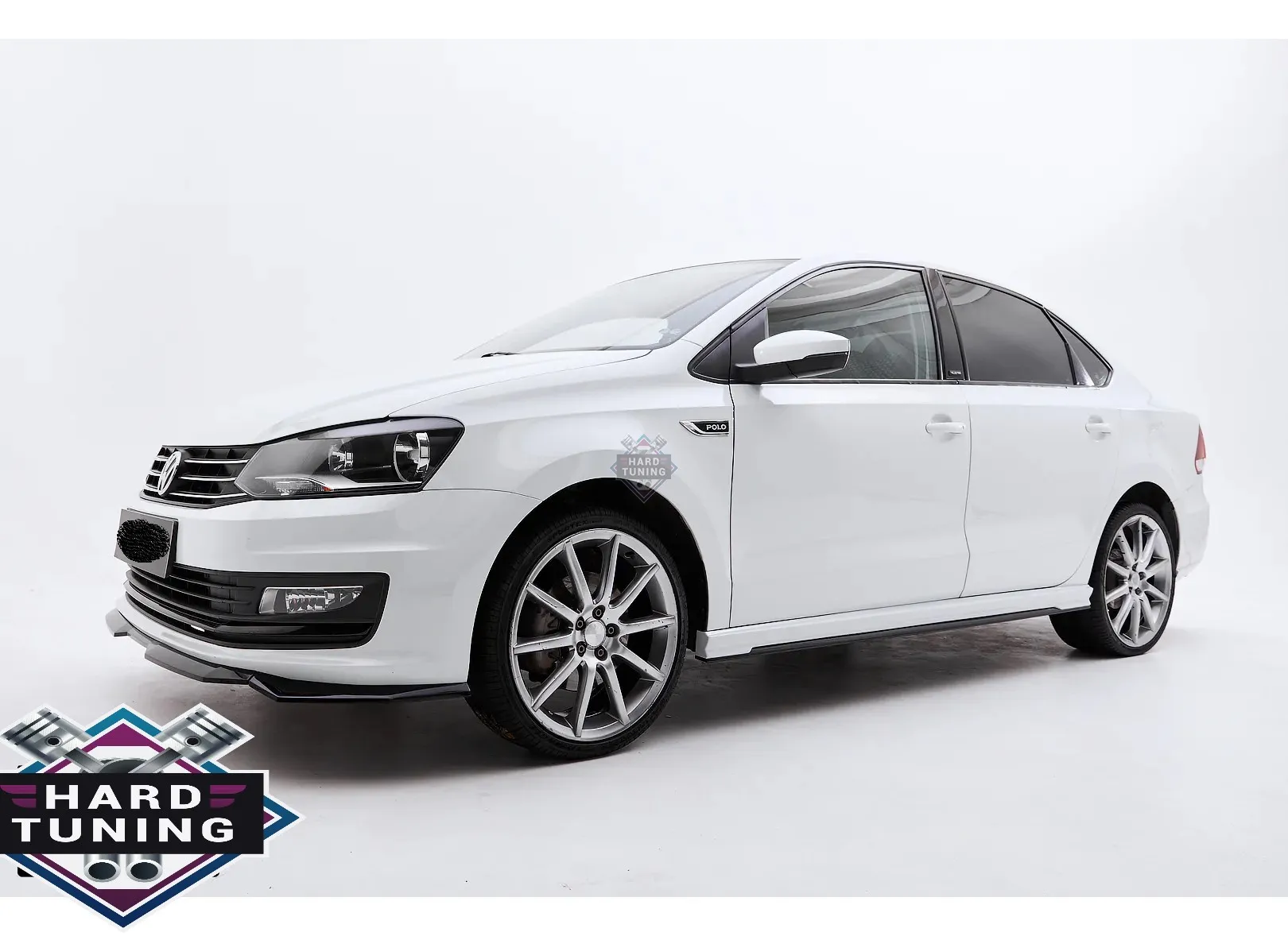 Накладки на пороги VOLKSWAGEN POLO V 2014-2020 АБС ПЛАСТИК