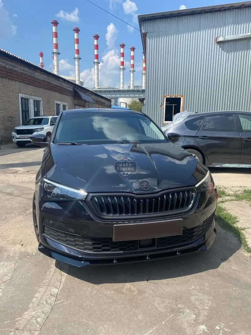 Сплиттер переднего бампера SKODA RAPID 2 (2020+)