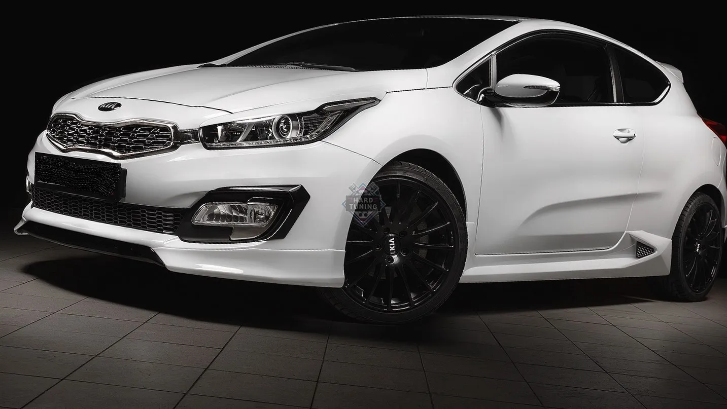 Накладка на передний бампер KIA PRO CEED JD 2012-2015 Дорестайлинг