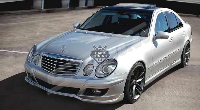 Накладка на передний бампер ST Mercedes E-Class W211