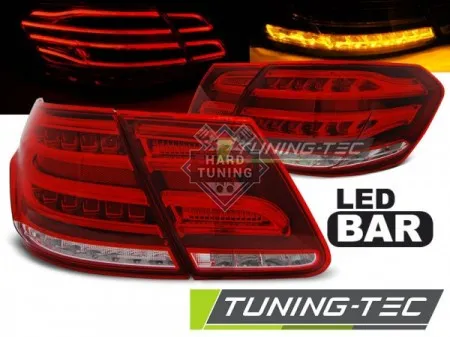 Задние фонари Mercedes W212 E-Class (2009-2013) with BULB P21 LED красно-белые