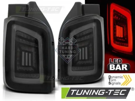 Задние фары VW T5 (2003-2009) / 2010-2015 LED BAR TAIL LIGHTS WHITE fits черные тонированные