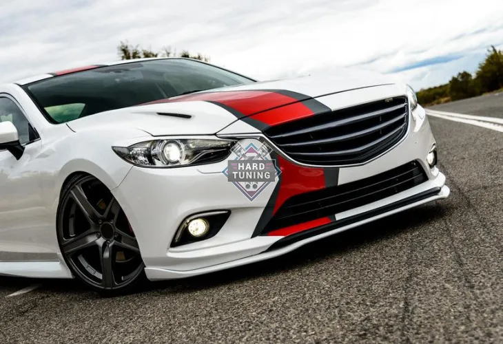 Сплитер под стандартный передний бампер Mazda 6 GJ 2012-2018