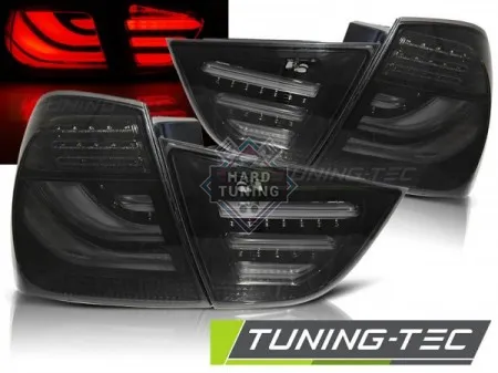 Задние фары BMW E90 (2009-2011) LED BAR TAIL LIGHTS fits тонированные черные