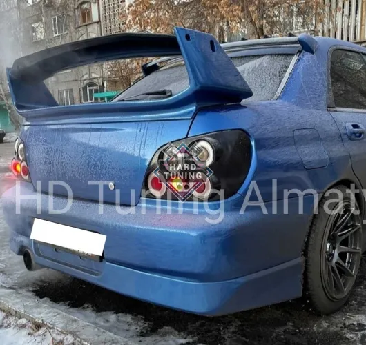 Накладка на задний бампер Subaru Impreza GDB Конь/Лиса