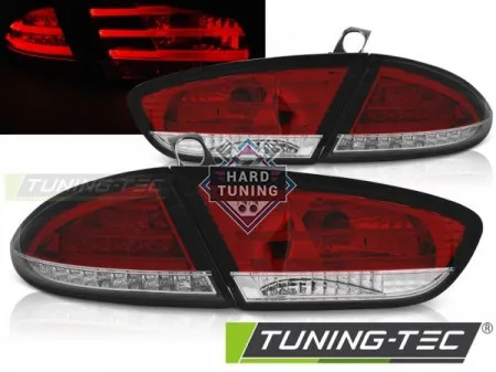 Задние фонари Seat Leon (2009-2012) LED красно-белые