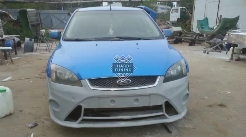 Передний бампер RS V2 Ford Focus 2 дорестайлинг
