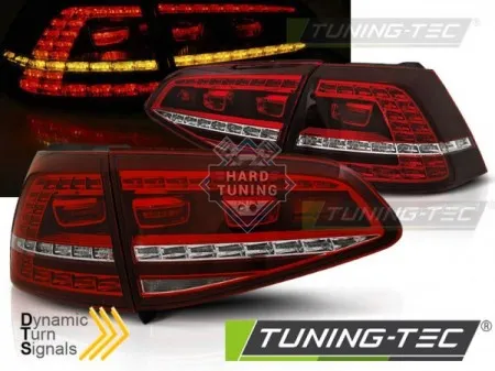 Задние фонари VW GOLF 7 (2012-2017) LED TAIL LIGHTS SPORT SEQ fits красно-белые