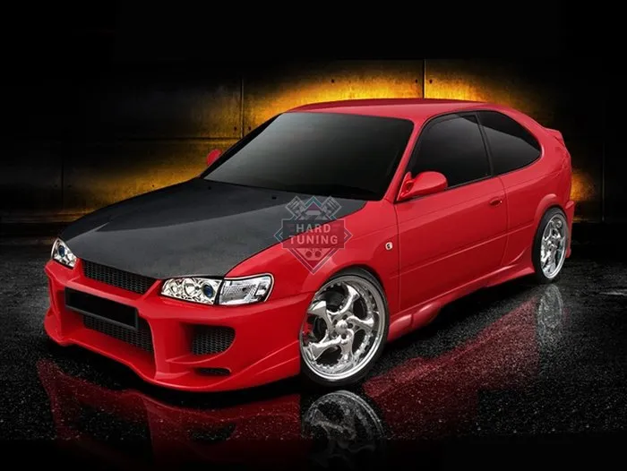 Передний бампер VellSide Toyota Corolla E10